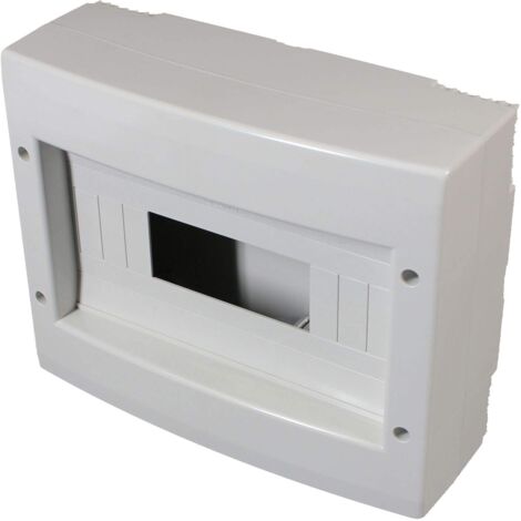 Electraline 60443 Centralino da Parete Senza Sportello, Bianco, 12 Moduli