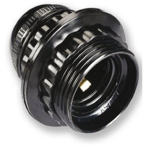 ELECTRALINE 70130 DOUILLE E27 FILETÉE + BAGUE NOIR