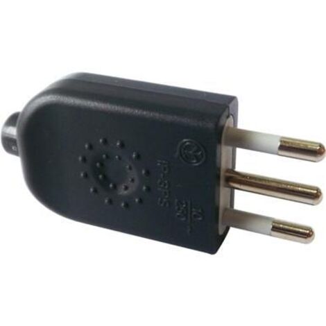 Electraline 71903 Spina Dritta, 16 A 230V, Grigio Opaco