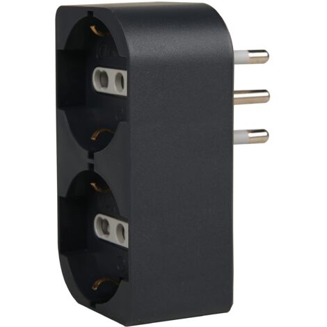 ELECTRALINE - ADATT. SALVASPAZIO 2P UNIVERSALI NERO