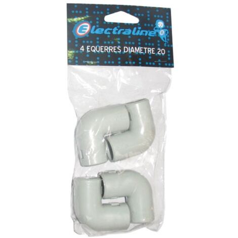 ELECTRALINE - Coude iro Ø20 sac 4 pièces