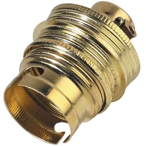 ELECTRALINE - Douille B22 Ø10 acier laitonnée