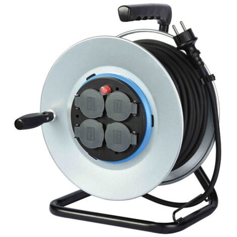 ELECTRALINE Enrouleur de câble électrique chantier avec terre L. 25 m ho7rnf 3g2.5