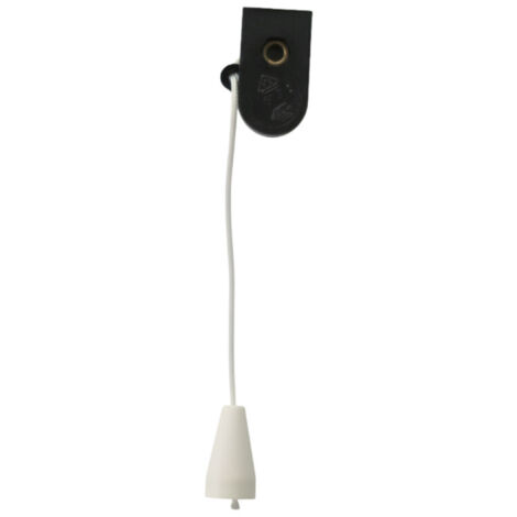 Electraline – Interrupteur luminaire à tirette bipolaire 2A 250V – Installation simple par vis – Pour lampes de chevet et appliques murales