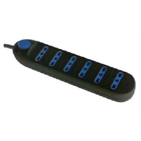 Electraline multipresa 6 prese 16a bivalenti con cavo + interruttore 62003