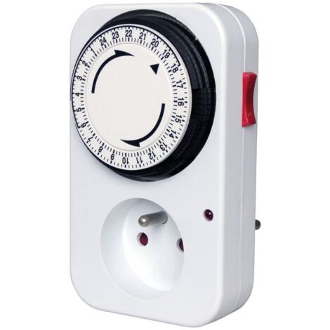 Electraline – Programmateur journalier mécanique 3500W – Plage de programmation 15 minutes – Pour gestion efficace appareils électriques