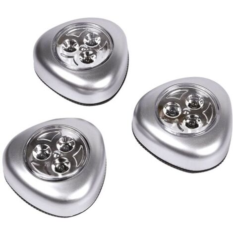 ELECTRALINE - Veilleuse led argenté 3 ampoules x 3