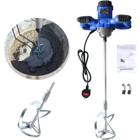 DAY PLUS Electric 6 Gear Mixing Drill 3000W Plaster Mortar Mixer M14 Paddle Mixer Stirrer