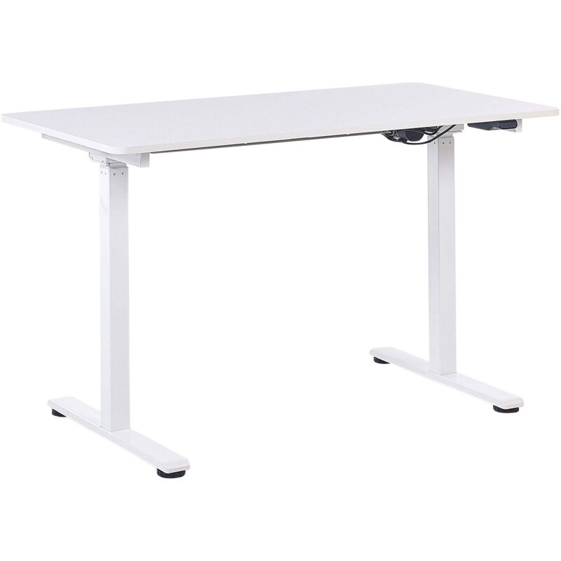 Beliani - Electric Adjustable Standing Desk Modern 120x 60 Cm White Grifton