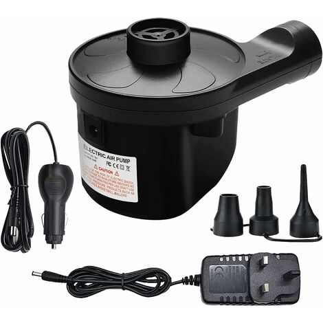 Electric Air Pump,Camping Electric Pumps Inflator/Deflator for Air Bed Mattress Inflatables Paddling Pool Beach Toys with 3 Sizes Nozzle AC240V/40W (Can Used in Car and Home)