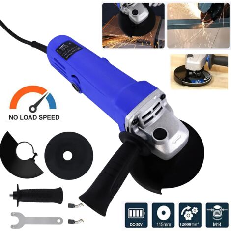 ELECTRIC ANGLE GRINDER 48000W CUTTING GRINDING SANDING POWER TOOL 115mm 230V