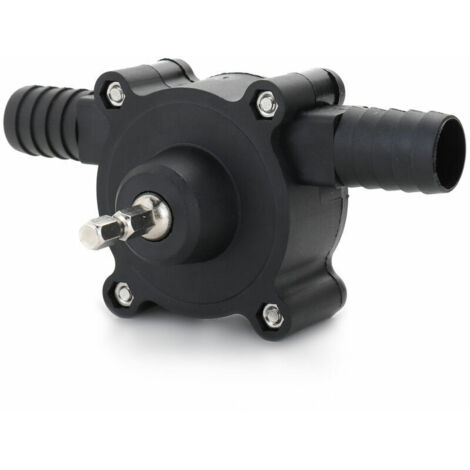 Electric Drill Driven Self-priming Suction Pump Oil Pump Black