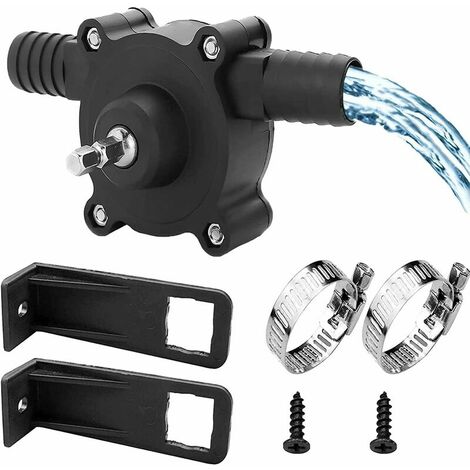 Electric Drill Pump, Mini Water Pump Electric Hand Drill Pump Self-Priming Portable Drill Pump Household Small Water Pump