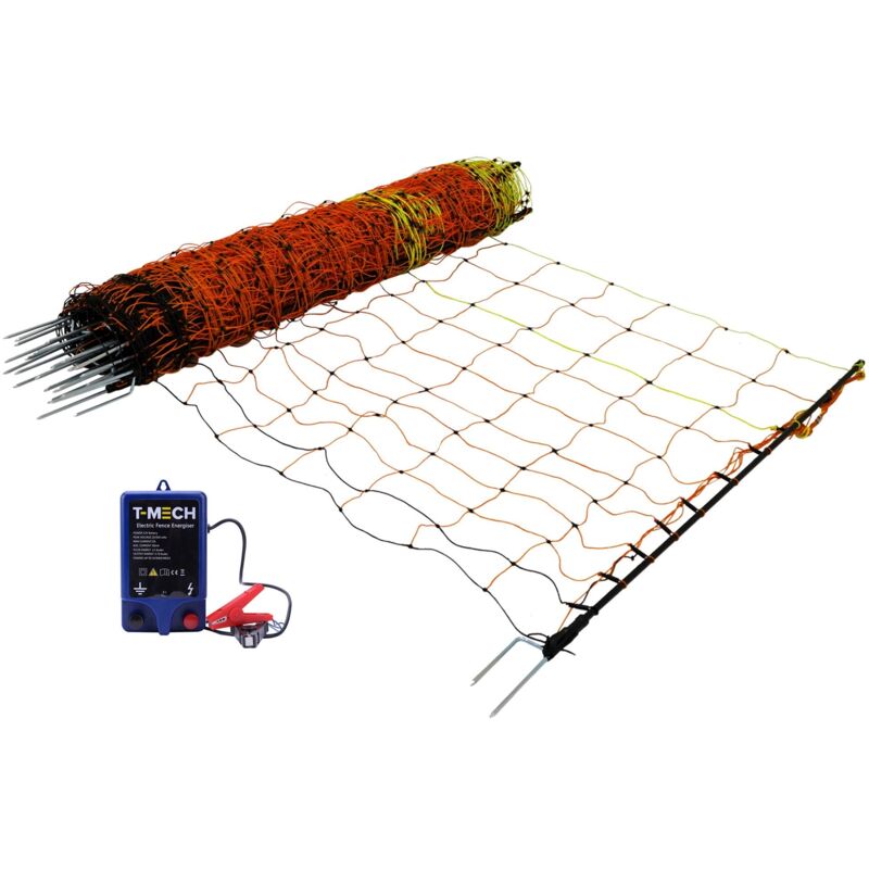 Monster Shop Electric Fence Energiser & Poultry Netting - 50m