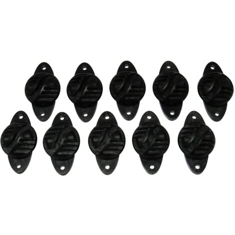 Electric Fence Insulators Claw Type X10 (Wood Post Nail On Polywire Polyrope Clips)
