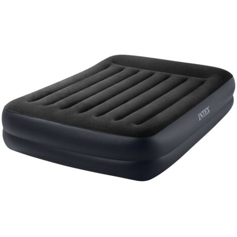 Electric fibber airbed 2p l203 - airbed fiber electric 2p, pvc, abs, copper and polyester, dimensions l. 203 x l. 152 x h. 42 cm - Intex