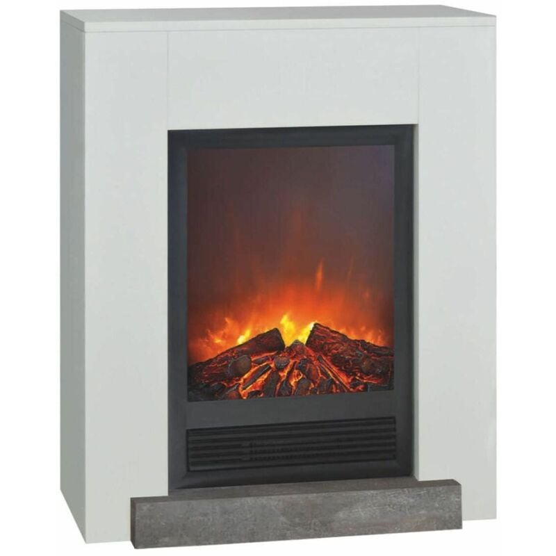 

Chimenea completa con marco de madera cm 96,5x30x78,6 HAMAR-ELSKI - Xaralyn