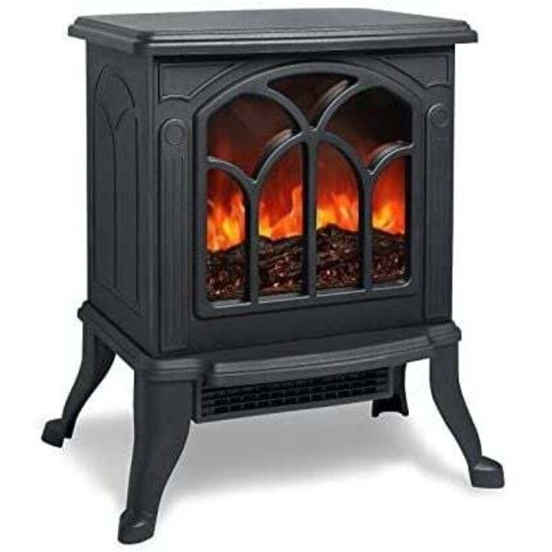 Image of Electric fireplace with heating and wood-burning&hellip;