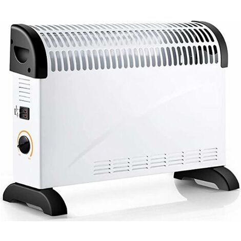 Electric Heater 2000 W with Thermostat Heater Mobile Convector Electric Heater Energy Saving 3 Modes Radiator for Bathroom Home White