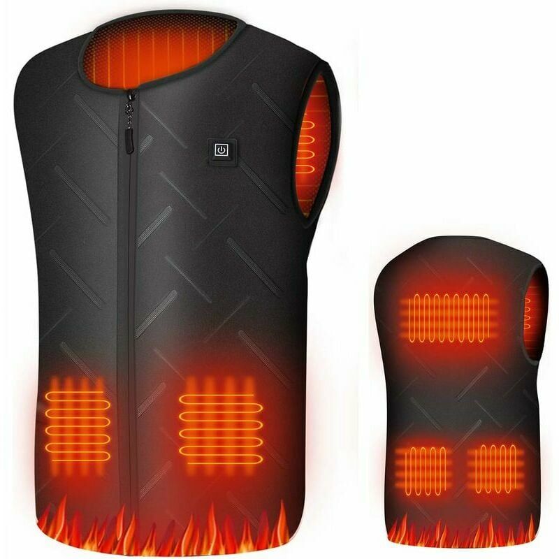 Electric heating vest Adjustable switch 3 Roofers usb Heating Heating Heated Jacket For Men Women 5 Heating Zones Hiking Vests Woman for Winter, s