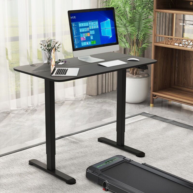 Electric Height Adjustable Standing Desk Sit to Stand Computer Workstation Table