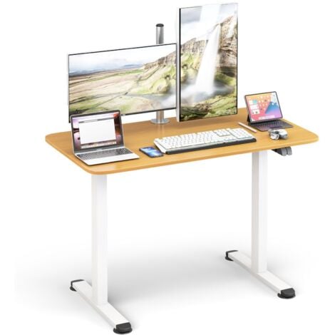 Electric Height Adjustable Standing Desk Sit to Stand Computer Workstation Table