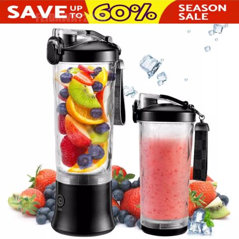 Electric Juice Maker Portable Blender Smoothie Mini Juicer Fruit Machine 600ml