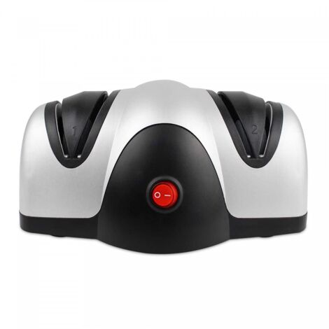 Electric Knife Sharpener, Two Level Sharpener, Black