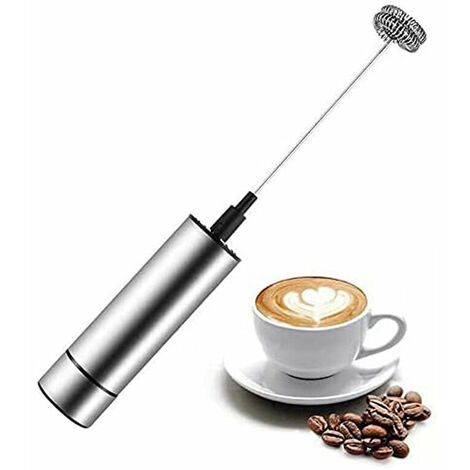 1pc Mini Handheld Mixer, Coffee Frother, With Upgraded Handheld Electric  Milk Frother, Mini Battery-powered Egg Beater And Coffee Stirrer Milk  Frother, Suitable For Iced Coffee, Latte, Milk, Matcha, Hot Chocolate  (battery Not