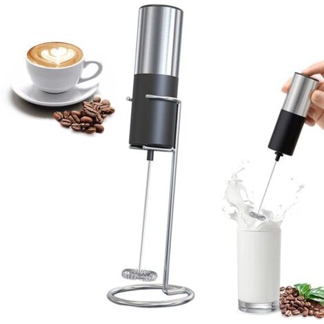 Electric Milk Frother - Milk Frother - Manual Milk Frother - Mini Milk Stirrer - With Stand - Without Plug - Camping Essential - Black Brand: Unbranded • Write a Review • Share