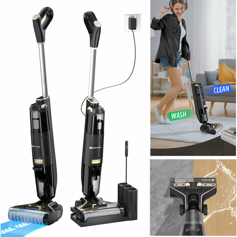 Electric Mop Cordless Floor Cleaner Vacuum Cleaners LED Headlight & Water tank