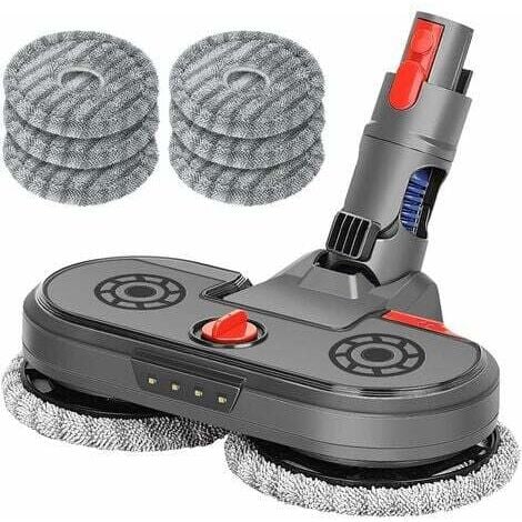 Electric Mop Head for Dyson V15 V11 V10 V8 V7 With Built-in Water Tank, LED Light, Washable Mop
