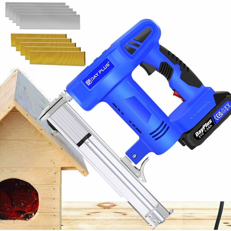 Electric Nail Gun Staple Framing Heavy Duty Woodworking diy Tool Nailer Battery