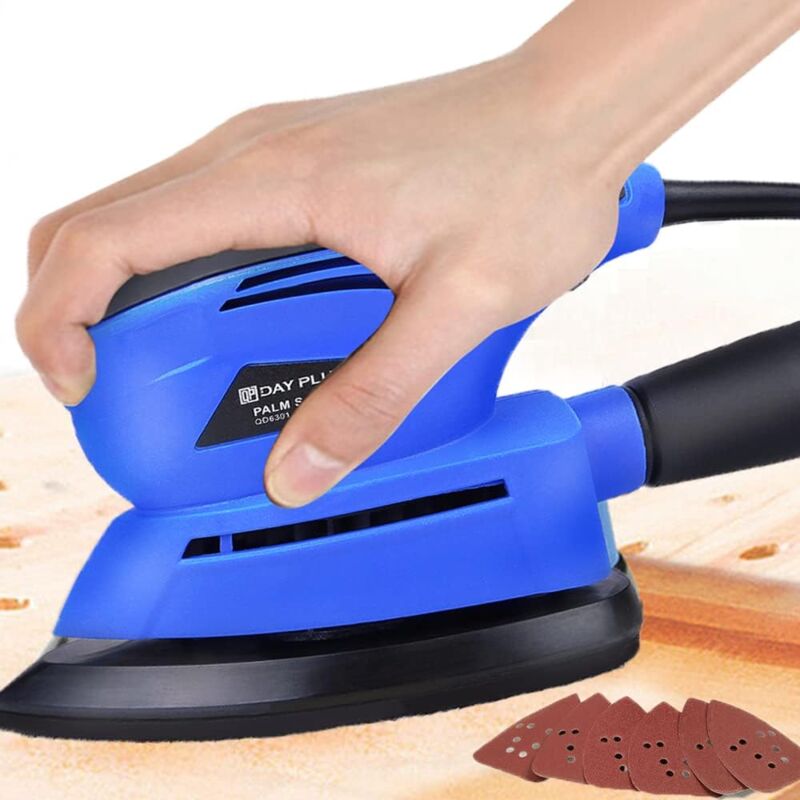 Briefness - Electric Orbital Sander Polisher Machine for Sanding Polishing Wood Heavy Duty