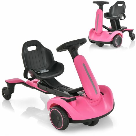 Electric Ride on Drift Car 6V Battery Powered Racing Kart Vehicle Toy 360° Spin