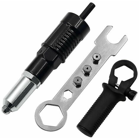 Electric Rivet Nut Gun Riveting Tool Cordless Riveting Drill Adapter Insert Nut Multifunction Tool Nail Gun Auto Rivet420mm