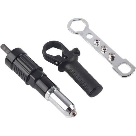 Electric Riveting Gun Adapter Rivet Gun Accessory Electric Drill Rivet Machine Grab Rivet and Nail Gun Head