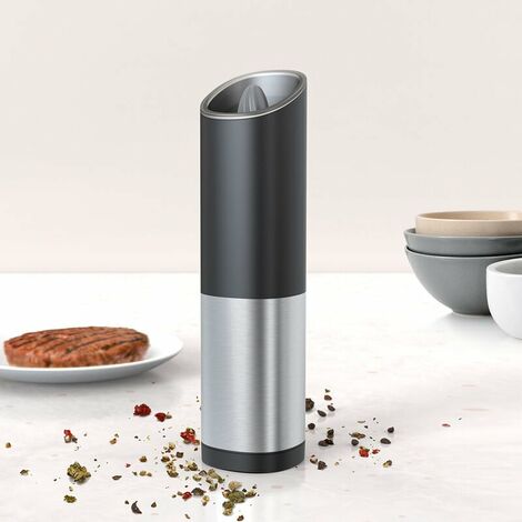 1pc Style Electric Gravity Salt And Pepper Grinder, Battery-free, Automatic  Pepper And Salt Mill, With Blue Led Light, Adjustable Coarseness,  Refillable Salt And Pepper Shaker
