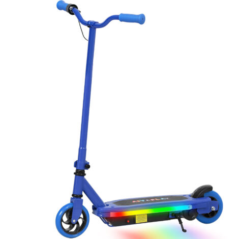 Electric Scooter for Kids 6-14 Years, with Colourful Lights, Blue