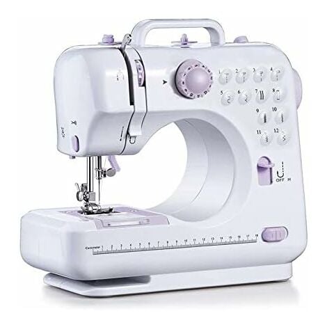 HIASDFLS Electric Sewing Machine with 12 Stitches Sewing Machine for Home Travel DIY Gift for Kids and Adults