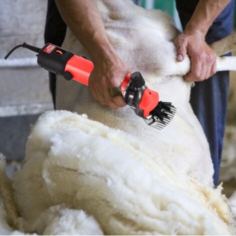 ANPVIZ Electric Sheep Shears, 690W Portable Sheep Clipper with 6 Speeds, Electric Goat Shears for Sheep, Goats, Llamas, Horses, Alpacas, Thick Coat and Hair Care, Dog Clipper