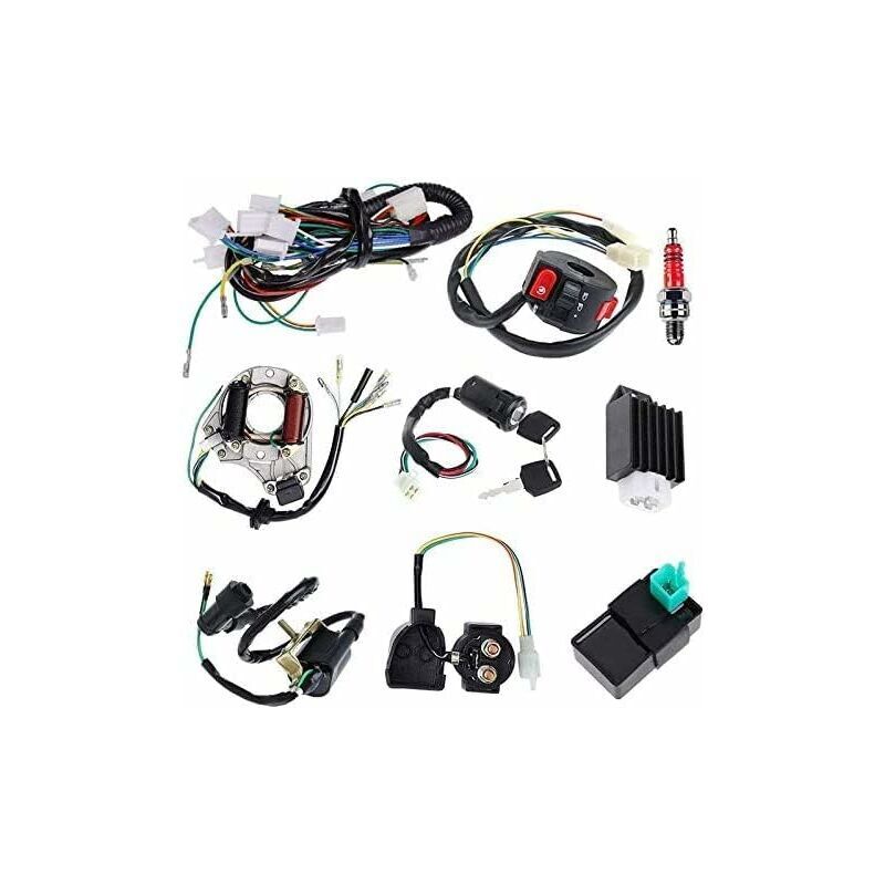 Start - Electric Stator Bobine cdi Faisceau magnétique pour 4 temps atv 50 cc 70 cc 110 cc 125 cc Pit Quad Dirt Bike Go Kart