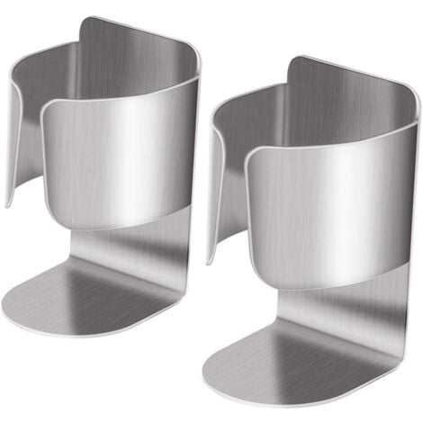 Electric Toothbrush Holder, Multifunctional Stainless Steel Self-adhesive Wall Mounted Storage Box 2 Bathroom and Kitchen Accessories