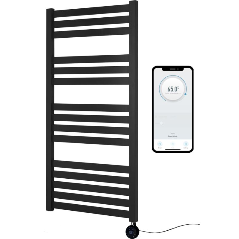 Image of Electric VAS Heated Towel Rail Black&hellip;