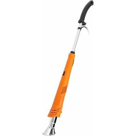 Electric Weed Burner, 60/650℃ 2000W Thermal Weed Killer with 2M Cord, Thermoplastic/Charcoal Light Function, with 3 Nozzles for Garden/BBQ/DIY, Orange