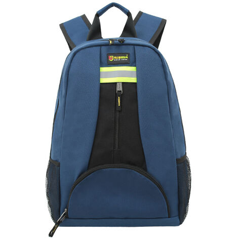 Electrician Tool Bag, Heavy Duty Tool Backpack, Durable Tool Rucksack Organisers(Blue)