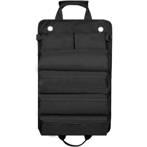 Electrician's Kit, Roll Type, Electrician's Bag, Storage Bag, Hanging Bag, Car Mounted Hardware Kit,Black
