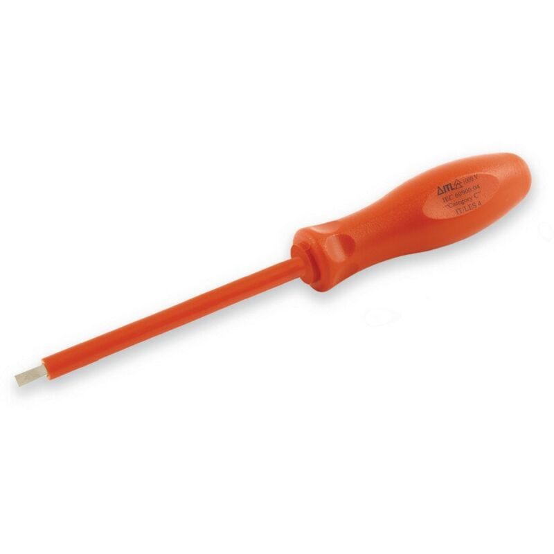 Itl Insulated Tools Ltd - Electricians Screwdriver, 6.5MM Parallel Tip, 103MM Blad