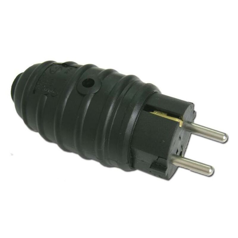 

electricidad clavija bipolar con tt goma negra blist 12002-50304 - Mibricotienda