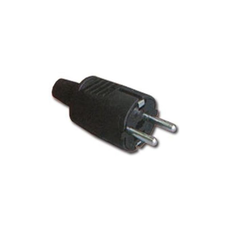 

electricidad clavija bipolar con tt pvc negra blist 12000-50310 - Mibricotienda